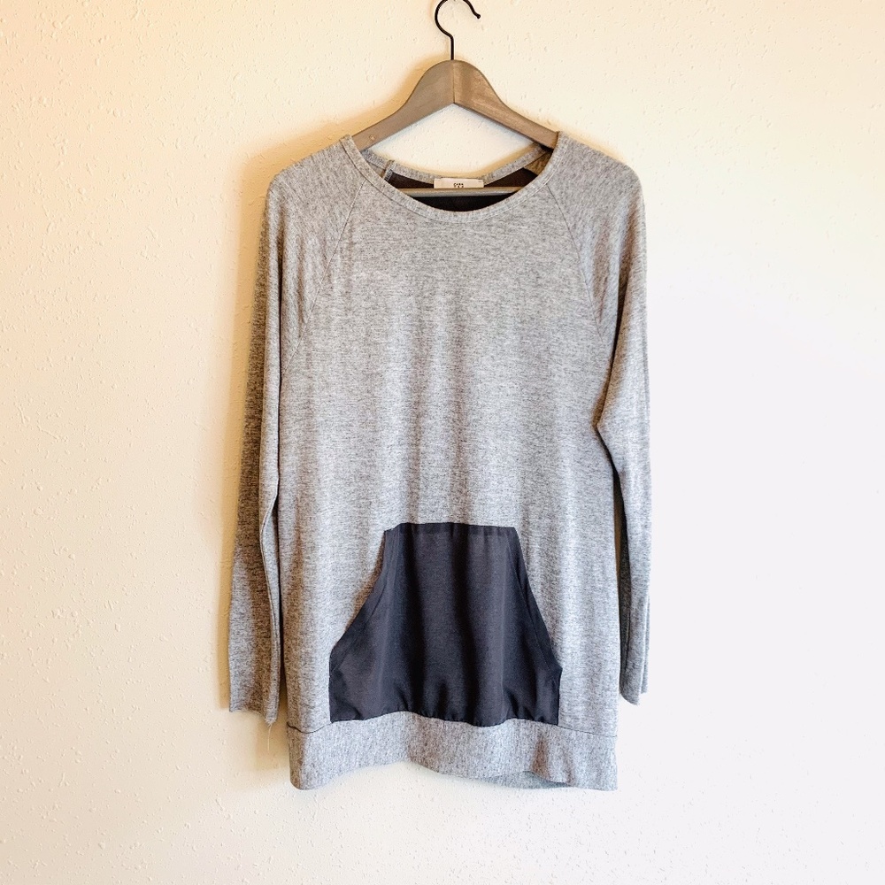 Zara Women's Grey Long Sleeve Long Sweater Size Medium